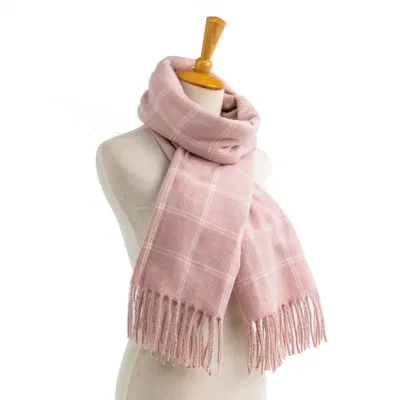 Women Spring Fall Woven Twisted Tassel Plaid Lattice Veronz Super Soft Classic Nova Scottish Large Cozy Oversize Cappa Tippet Turban Striped Lined Scarf