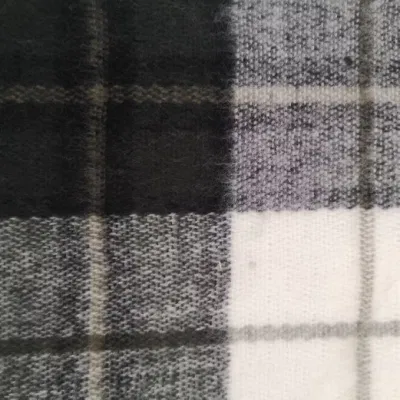 Japanese and Korean Adults Winter Warm Check Woven Scarf