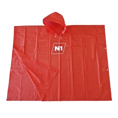 Hooded PEVA Poncho PEVA Reusable Rain Poncho Waterproof PEVA Reusable Rain Poncho