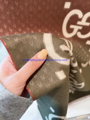 Wholesale Knitted Scarf Replica Merino Wool Cashmere Shawl Designer Warm Versatile Women Shawls