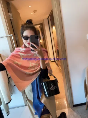 Wholesale Knitted Scarf Replica Merino Wool Cashmere Scarf Printed Versatile Designer Women Scarves