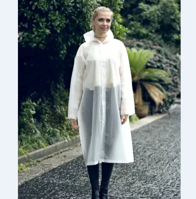 Hot Sale High Quality New Arrivals EVA/PVC/PU 100% Waterproof Workers Poncho Raincoat Outdoor Waterproof Worker Safety Hooded Rain Coat for Male and Female