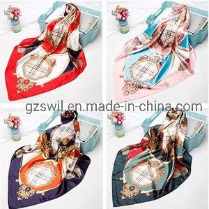 Custom Fashion Exhibition Decoration Digital Printing Promotion Polyester Fabric Bandana Scarf
