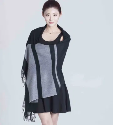2014 Fashion 100% Mercerized Wool Scarf (14-BR420202-1.1)