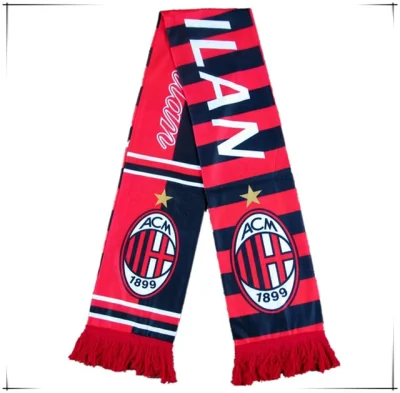 Wholesale Cheap Knitted Winter Warm Acrylic Soccer Football Team Fans Scarf