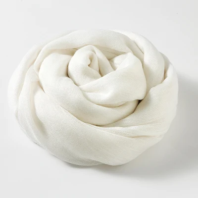 64 Colors Silk Thin Cotton Lightweight Shawl Long Women Hair Warp Scarf