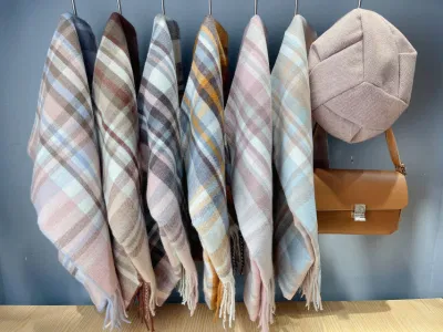 Wholesale Price Check Plaid Tartan Long Scarf for Women with Many Color