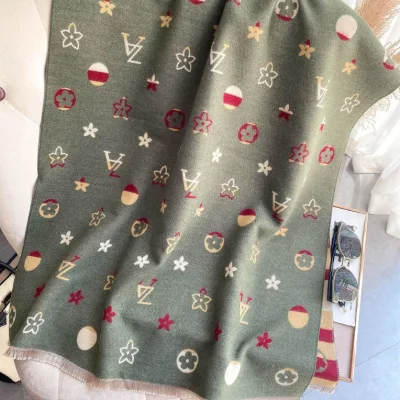 Scarf Women&prime;s Decorative Warm Neck Imitation Cashmere Air Conditioned Room Tassel Shawl