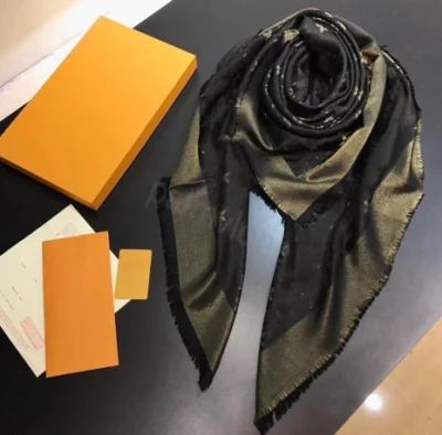 Luxury Brand Silk Scarf Large Shawls Pashmina Design Print Lady Head Scarves