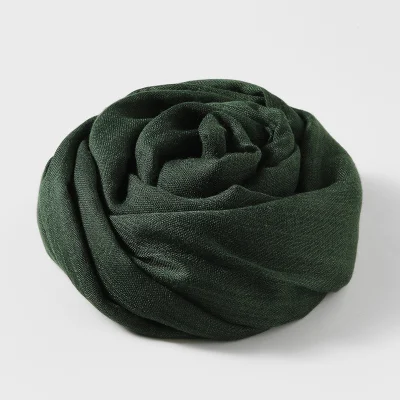 64 Colors Silk Thin Cotton Lightweight Shawl Long Women Hair Warp Scarf