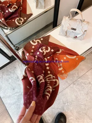 Wholesale Knitted Scarf Replica Merino Wool Cashmere Shawl Designer Warm Versatile Women Shawls