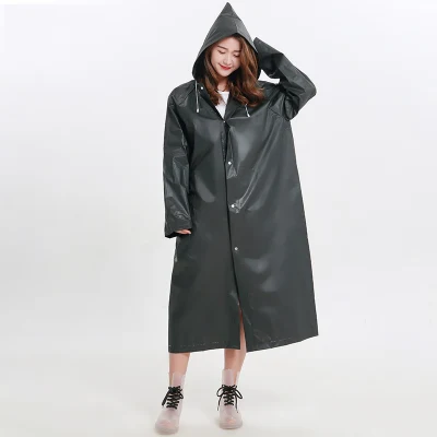 Hot Sale High Quality New Arrivals EVA/PVC/PU 100% Waterproof Workers Poncho Raincoat Outdoor Waterproof Worker Safety Hooded Rain Coat for Male and Female