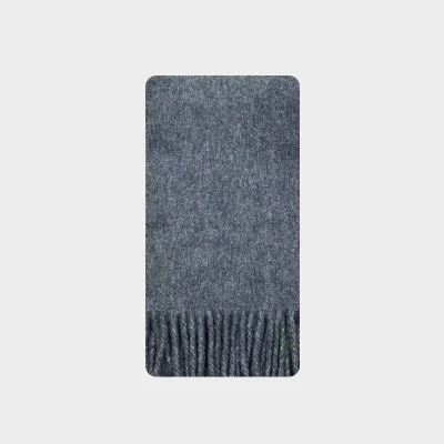 Wool-Blend Mixed Floral Solid Fringed Scarf for Women Winter