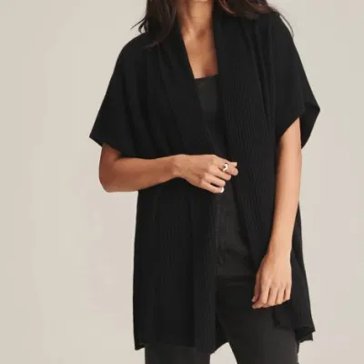 New Arrival Ladies Fashion Ribbed Collar Open Front Poncho Apparel Accessories
