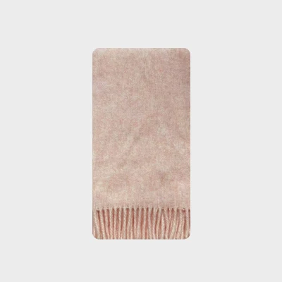 Wool-Blend Mixed Floral Solid Fringed Scarf for Women Winter