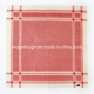 Factory Vintage Woven Pattern Keffiyeh Muslim Arabic Windproof Desert Wrap Shawl Shemagh Hijab Square Man Wool Scarfs