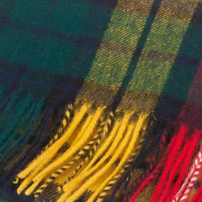 New Arrival Pure Lamb&prime;s Wool Scottish Tartan Check Scarf