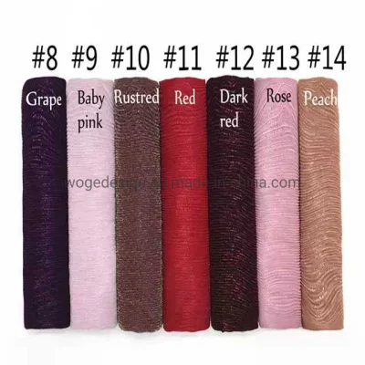 Yiwu Factory Wholesale Women Absolutely Gorgeous Shimmer Bridesmaid Evening Dress Bridal Polyester Wrap Scarf Wedding Shawl