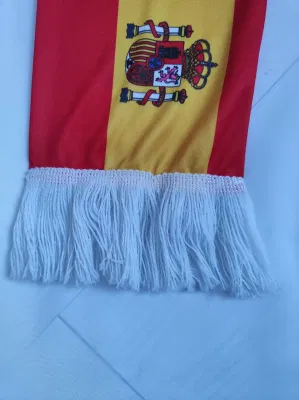 Custom Printing Scarf Polyester Custom Design and Size Football Fan Scarf Soccer Fan Scarf