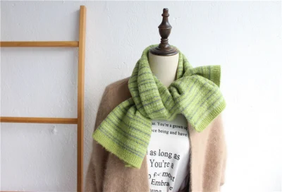 Striped Soft &amp; Warm Winter Cashmere Feel Tartan Plaid Unisex Solid Scarf