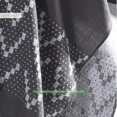 Fashion Euramerican Jacquard Cape Split Scarf Lady Cashmere Shawl Winter