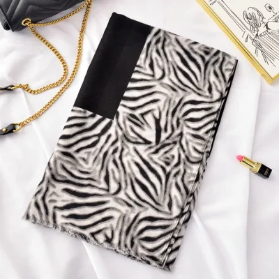  Fashion Zebra Leopard Prints Shawl Twill Animal Printing Scarf