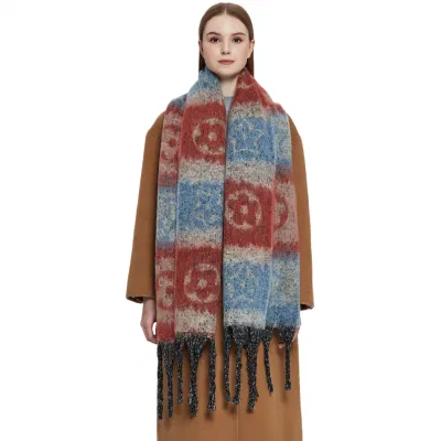 Plaid Unisex Super Soft Classic Tartan Checkered Cashmere Feel Scarves Warp
