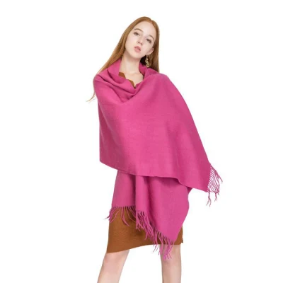 Fashion Lady Warm Long Pure Color Shawl Cashmere Winter Womens Pashmina Scarf