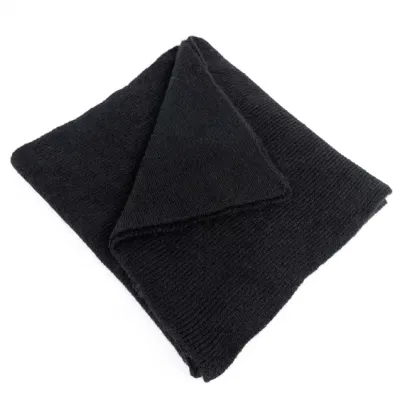 Custom Outfit Basic Accessory Women Men Spring Fall Thick Plain Striped Rib Cashmere Feel Chunky Fluffy Feather Cozy Cappa Tippet Turban Textural Scarf