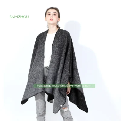 Western Gradient Cape Fashion Jacquard Scarf Lady Cashmere Shawl Winter