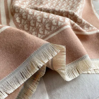 Zonxanautumn Winter Bohemian Over Sized Scarf Grid Scarf Poncho Shawl Scarf Warm Wool Shawls for Women