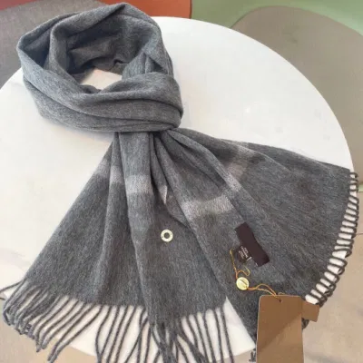 2024 Wholesale Imitation Scarf of Parody Loro Piana Soft Knitted Scarf Replica Retro Merino Wool Cashmere Shawl Warm Designer Women Shawls