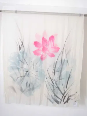 Hand Painted 200s/2, Merino Wool Scarf