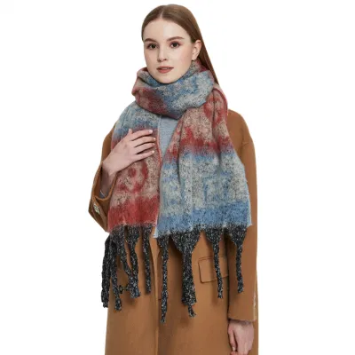 Plaid Unisex Super Soft Classic Tartan Checkered Cashmere Feel Scarves Warp