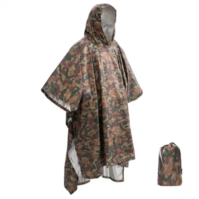 Rain Poncho Factory for Military 3 in 1 Outdoor Waterproof Raincoat Rain Coat Men Raincoat Women Rain Jacket Motorcycle Rain Poncho Military Style