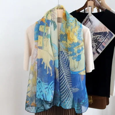 Custom Lightweight and Breathable Silk Scarf