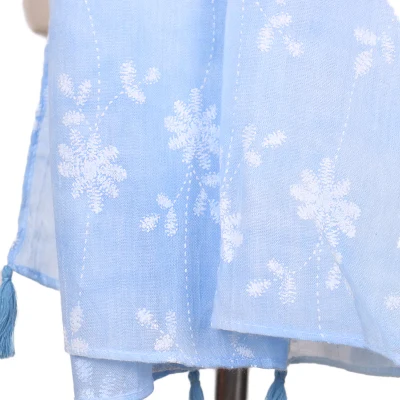 Blue Women Shawl Neck Scarf for Women Lightweight Sunscreen Shawls Wrap