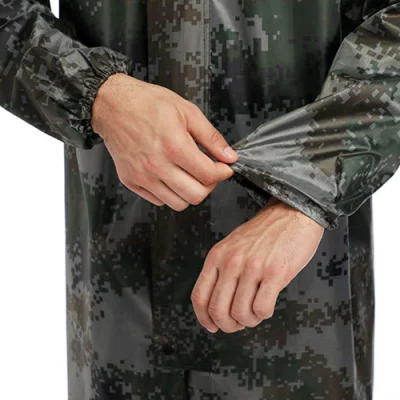  Army Camouflage Rain Poncho Jacket Coat Adults Hooded Waterproof Outdoor Raincoat for Men