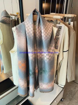 Replicas Scarf Factory Merino Wool Wholesale Designer Brand H&emacr; RM&egrave; S&prime;&prime;s Soft Embroidery Letter Shawls Scarves of Designer Scarfs