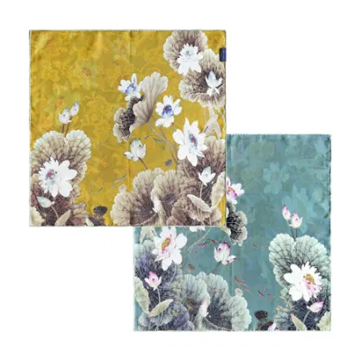 Summer 19 mm Double-Sided Different Design Silk Square Scarf