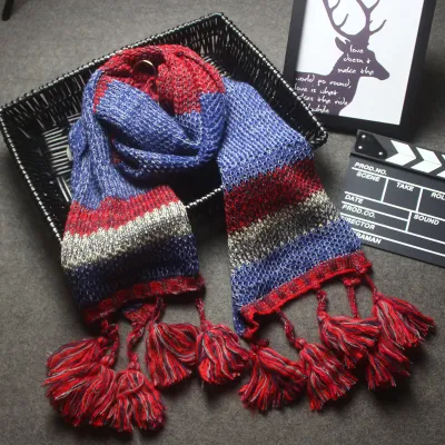 Striped Soft &amp; Warm Tartan Plaid Checked Cashmere Feel Winter Scarf Unisex