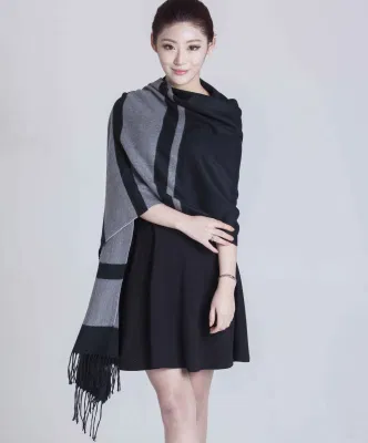 2014 Fashion 100% Mercerized Wool Scarf (14-BR420202-1.1)