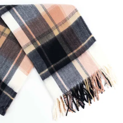 Home Rui Women Men Spring Fall Multi Woven Tassel Plaid Lattice Veronz Super Soft Classic Nova Scottish Large Cozy Oversize Cappa Tippet Turban Textural Scarf