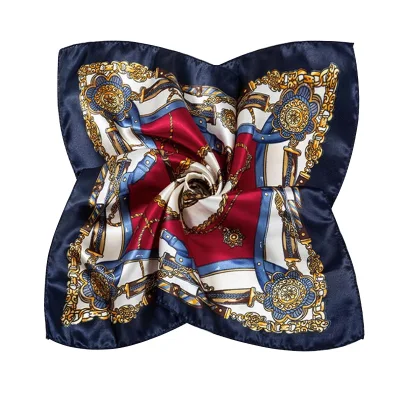 Luxury Print Square Shawl Wraps Beach Stoles Echarpe Silk Scarf for Women Neck Tie Female Hair Band Bag Head Kerchief