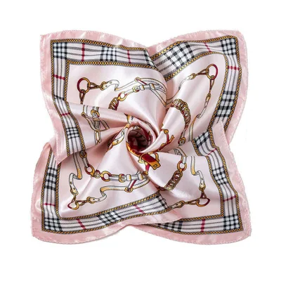Luxury Print Square Shawl Wraps Beach Stoles Echarpe Silk Scarf for Women Neck Tie Female Hair Band Bag Head Kerchief
