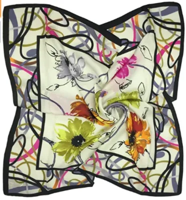 Women Shawl 100% Mulberry Silk Satin Long Scarf Lightweight Designer Scarf