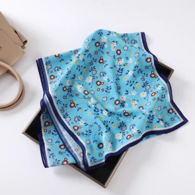 Customized Fashion Arabic Long Scarves Polyester Silk Satin Designer Head Scarf for Women