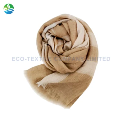 Factory OEM/ODM Custom Colors 100% Camel Hair Twill/Jacquard/Checked Scarf