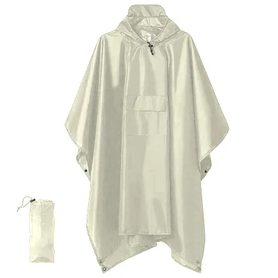 Lightweight Raincoat Adult Hooded Poncho