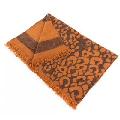 Custom Outfit Fashion Accessory Spring Fall Charcoal Acrylic Cozy Fringe Wraps Jacquard Large Cappa Tippet Turban Textural Pashmina Scarf
